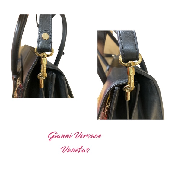 VERSACE VANITAS QUILTED LEATHER HANDBAG - Picture 7 of 12